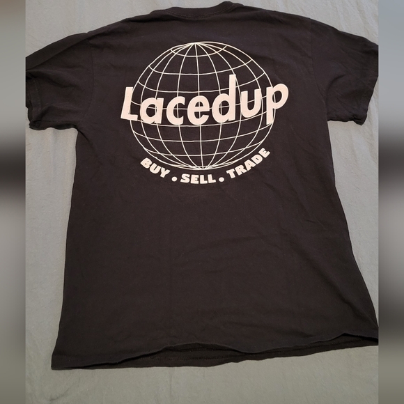 Men's Black LacedUp Graphic Tee - Picture 3 of 3